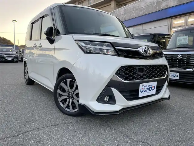 トヨタ タンク カスタムG－T 兵庫県 2016(平28)年 9.4万km パールホワイトⅢ 【(株)IDOMが運営する【じしゃロン姫路店】の自社ローン対象車両になります。こちらは現金ご利用時の価格です。自社ローンご希望の方は別途その旨お申付け下さい。】/純正SDナビ【NSZT-W66T】/(AM/FM/Bluetooth/CD/DVD/フルセグTV】/バックカメラ/ビルトインETC/両側パワースライドドア/スマートアシストII/・衝突警報機能(対車両・対歩行者)/・衝突回避支援ブレーキ機能(対車両)/・誤発進抑制制御機能/・後方誤発進抑制制御機能/・先行車発進お知らせ機能/クルーズコントロール/コーナーセンサー/盗難防止装置/横滑り防止機能/電格ウィンカーミラー/プッシュスタート/純正フロアマット/純正１５インチアルミホイール/ステアリングスイッチ/フロントフォグランプ/アイドリングストップ/ISOFIX/USB充電ソケット×１/スペアキー×１/ドアバイザー/取扱説明書/保証書