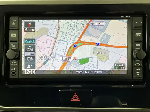 日産 デイズ ルークス HWS X Vセレクション 大阪府 2016(平28)年 6.7万km スパークリングレッド/ブラック エマージェンシーブレーキサポート/純正７インチナビ/CD/DVD/BT/フルセグ/アラウンドビューモニター/LＥＤ/ベンチシート/純正１５インチＡＷ/ドライブレコーダー/プッシュスタート/スマートキー/フォグランプ/禁煙車