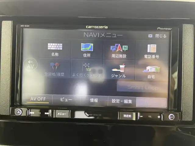 スズキ スペーシア カスタム HYBRID GS 富山県 2018(平30)年 2.4万km ピュアホワイトP 社外ナビ（AM/FM/CD/ワンセグ）/片側パワースライドドア/D席シートヒーター/横滑り防止装置/アイドリングストップ/オートLEDライト/フォグライト/純正アルミホイール/純正フロアマット/電動格納ミラー/スマートキー/スペアキー