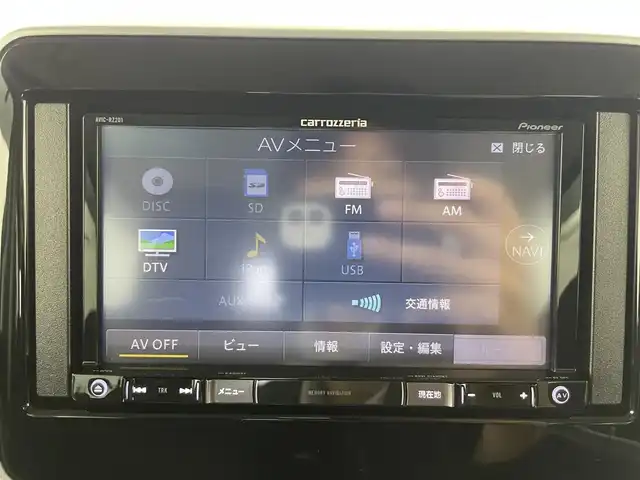 スズキ スペーシア カスタム HYBRID GS 富山県 2018(平30)年 2.4万km ピュアホワイトP 社外ナビ（AM/FM/CD/ワンセグ）/片側パワースライドドア/D席シートヒーター/横滑り防止装置/アイドリングストップ/オートLEDライト/フォグライト/純正アルミホイール/純正フロアマット/電動格納ミラー/スマートキー/スペアキー