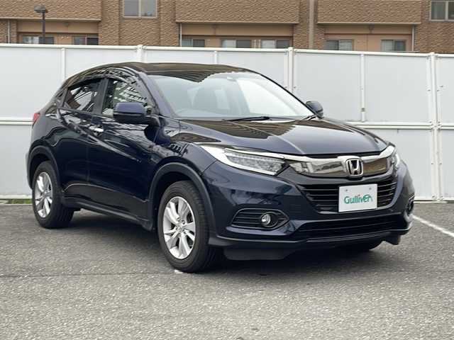 ホンダ ヴェゼル X ホンダセンシング 秋田県 2020(令2)年 4.6万km ミッドナイトブルービームM 純正メモリーナビ/　CD/DVD/USB/　フルセグ/Bluetooth/バックカメラ/ビルトインETC/衝突軽減ブレーキ/追従クルーズコントロール/逸脱防止警報/アイドリングストップ/LEDヘッドライト/フォグライト