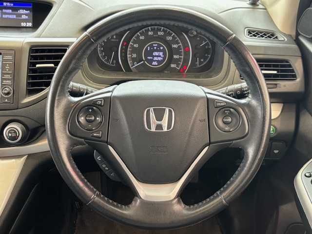 ホンダ ＣＲ－Ｖ 20G 埼玉県 2012(平24)年 12.9万km ホワイトオーキッドパール サンルーフ/純正HDDナビ/　　CD/DVD/フルセグTV/バックカメラ/クルーズコントロール/HIDオートライト/レザーシート/パワーシート/シートヒーター/純正17インチAW/ステアリングスイッチ/プッシュスタート/ETC/禁煙車