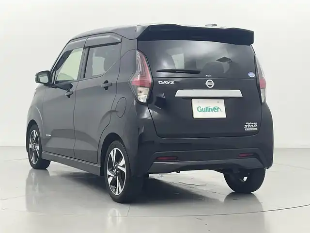 日産 デイズ HWS G ターボ プロパイロットED 熊本県 2019(令1)年 3.9万km ブラック 純正ナビMM318D-L（ＣＤ・ＤＶＤ・ＢＴ・ＡＵＸ・ＵＳＢ）/全周囲カメラ　/純正前後ドライブレコーダー　/ＥＴＣ２．０　/前後クリアランスソナー　/レーダークルーズコントロール　/衝突軽減ブレーキ　/横滑り防止　/アイドリングストップ/横滑り防止/ダウンヒルアシスト/純正フロアマット/純正１５インチAW/オートライト/LEDヘッドライト/フォグランプ/スマートキー/プッシュスタート