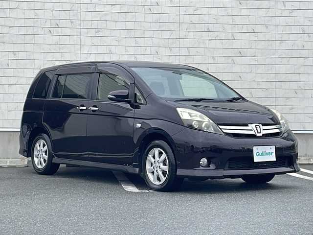 トヨタ アイシス プラタナ Vセレクション 山形県 2014(平26)年 8.1万km ボルドーマイカメタリック 純正メモリナビ/【フルセグ/DVD/BT/SD】/バックカメラ/両側パワースライドドア/革巻きステアリング/ステアリングスイッチ/ウィンカーミラー/HIDヘッドライト/スマートキー/プッシュスタート/フロアマット/ドアバイザー