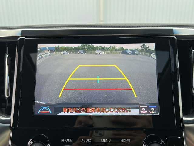 トヨタ アルファード SC 愛媛県 2020(令2)年 4万km ブラック フリップダウンモニター/サンルーフ/純正ディスプレイオーディオ/エアロ（TRD)/両側パワースライドドア/ブラインドスポットモニター/オートマチックハイビーム/ビルトインETC/エアシート/シートヒーター/フルセグTV/衝突軽減システム/レーンキープアシスト/クルーズコントロール追従あり/コーナーセンサー前後/USB/スマートキー/横滑り防止装置