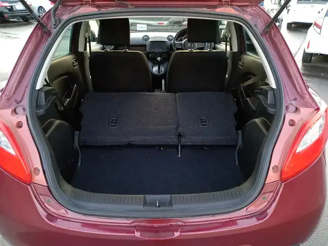 マツダ デミオ 13C－V スマートEDⅡ 福井県 2014(平26)年 7.1万km バーガンディレッドマイカ 純正オプションナビ（CA9TD）/・（ワンセグ/CD/FM/AM）/純正フロアマット/ステアリングリモコン/ライトレベライザー/電動格納ミラー/リモコンキー