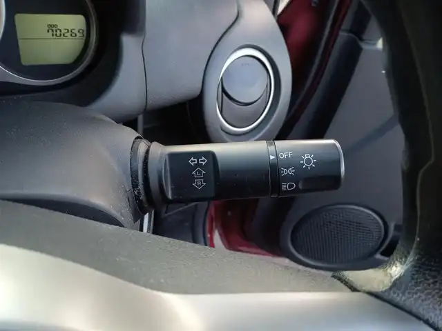 マツダ デミオ 13C－V スマートEDⅡ 福井県 2014(平26)年 7.1万km バーガンディレッドマイカ 純正オプションナビ（CA9TD）/・（ワンセグ/CD/FM/AM）/純正フロアマット/ステアリングリモコン/ライトレベライザー/電動格納ミラー/リモコンキー