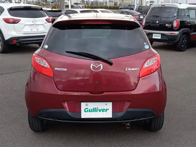 マツダ デミオ 13C－V スマートEDⅡ 福井県 2014(平26)年 7.1万km バーガンディレッドマイカ 純正オプションナビ（CA9TD）/・（ワンセグ/CD/FM/AM）/純正フロアマット/ステアリングリモコン/ライトレベライザー/電動格納ミラー/リモコンキー