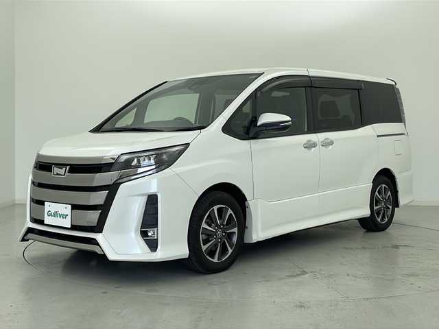 トヨタ ノア Si ダブルバイビー 宮城県 2018(平30)年 3.6万km ホワイトパールクリスタルシャイン トヨタセーフティセンス/・プリクラッシュセーフティ/・レーンディパーチャーアラート/・オートマチックハイビーム/後席モニター/両側パワースライドドア/カロッツェリア９型ナビ/・CD.DVD.SD.BT.HDMI/フルセグＴＶ/バックカメラ/ハーフレザーシート/クルーズコントロール/ビルトインＥＴＣ/ドライブレコーダー(前)/LEDヘッドライト/LEDフォグランプ/アイドリングストップ/横滑り防止機能/プッシュスターター/スマートキー×2/純正16インチAW/純正フロアマット/ロールサンシェード
