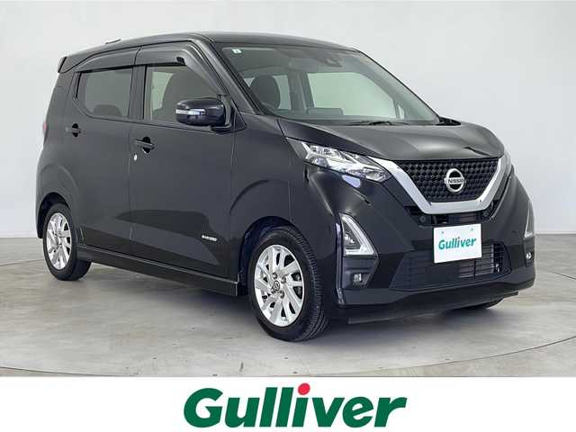日産 デイズ ハイウェイスターX 鹿児島県 2021(令3)年 7.2万km ブラック 純正9インチナビ/（CD/DVD/BT/フルセグTV）/アラウンドビューモニター/レーンキープアシスト/エマージェンシーブレーキ/道路標示認識/クリアランスソナー/ステアリングリモコン/USBポート/LEDヘッドライト/スマートキー/プッシュスタート/電動格納ミラー