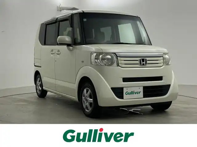 ホンダ Ｎ ＢＯＸ G Lパッケージ 福井県 2012(平24)年 8.5万km プレミアムホワイトパール 純正ナビゲーション/【AM/FM/CD/Bluetooth/ワンセグTV】/バックカメラ/ETC/片側パワースライドドア/プッシュスタート/スマートキー/スペアキー