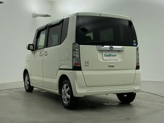 ホンダ Ｎ ＢＯＸ G Lパッケージ 福井県 2012(平24)年 8.5万km プレミアムホワイトパール 純正ナビゲーション/【AM/FM/CD/Bluetooth/ワンセグTV】/バックカメラ/ETC/片側パワースライドドア/プッシュスタート/スマートキー/スペアキー