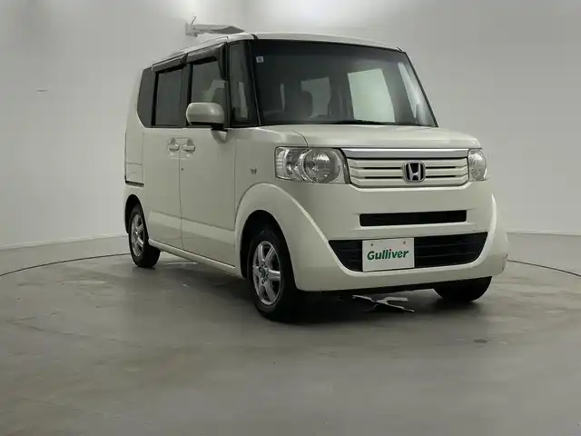 ホンダ Ｎ ＢＯＸ G Lパッケージ 福井県 2012(平24)年 8.5万km プレミアムホワイトパール 純正ナビゲーション/【AM/FM/CD/Bluetooth/ワンセグTV】/バックカメラ/ETC/片側パワースライドドア/プッシュスタート/スマートキー/スペアキー