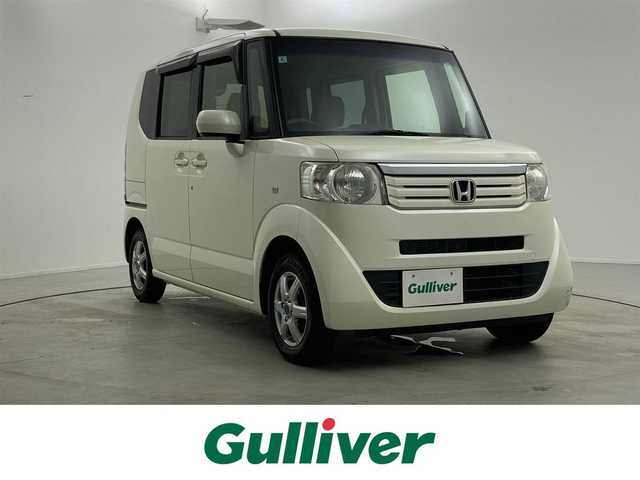 ホンダ Ｎ ＢＯＸ G Lパッケージ 福井県 2012(平24)年 8.5万km プレミアムホワイトパール 純正ナビゲーション/【AM/FM/CD/Bluetooth/ワンセグTV】/バックカメラ/ETC/片側パワースライドドア/プッシュスタート/スマートキー/スペアキー