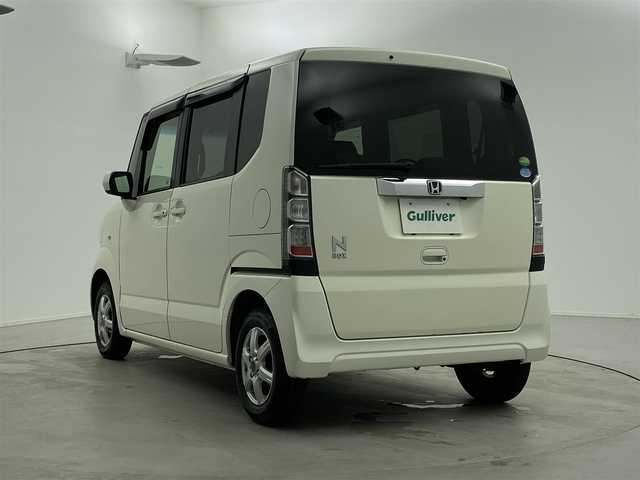 ホンダ Ｎ ＢＯＸ G Lパッケージ 福井県 2012(平24)年 8.5万km プレミアムホワイトパール 純正ナビゲーション/【AM/FM/CD/Bluetooth/ワンセグTV】/バックカメラ/ETC/片側パワースライドドア/プッシュスタート/スマートキー/スペアキー