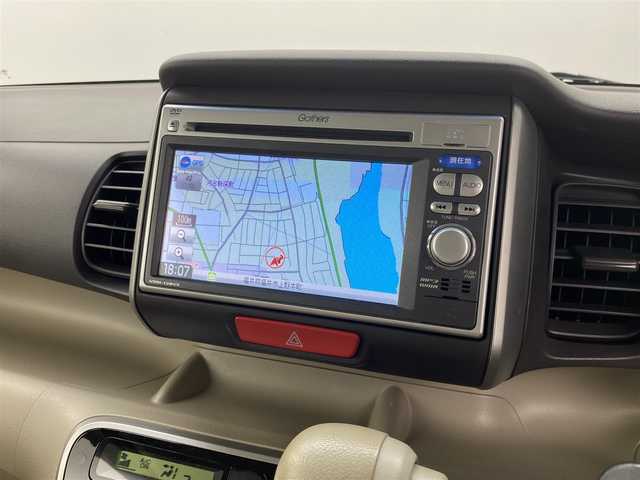 ホンダ Ｎ ＢＯＸ G Lパッケージ 福井県 2012(平24)年 8.5万km プレミアムホワイトパール 純正ナビゲーション/【AM/FM/CD/Bluetooth/ワンセグTV】/バックカメラ/ETC/片側パワースライドドア/プッシュスタート/スマートキー/スペアキー