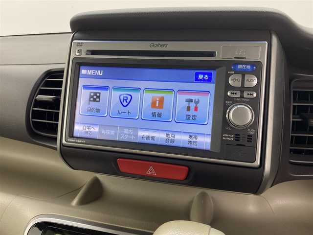 ホンダ Ｎ ＢＯＸ G Lパッケージ 福井県 2012(平24)年 8.5万km プレミアムホワイトパール 純正ナビゲーション/【AM/FM/CD/Bluetooth/ワンセグTV】/バックカメラ/ETC/片側パワースライドドア/プッシュスタート/スマートキー/スペアキー