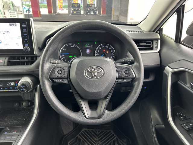 トヨタ ＲＡＶ４ ハイブリットX 愛知県 2021(令3)年 5.9万km アティチュードブラックマイカ 衝突被害軽減ブレーキ/純正ディスプレイオーディオ/フルセグテレビ/バックカメラ/ビルトインETC2.0/クルーズコントロール（追従有）/LEDヘッドライト/純正18インチアルミホイール/フルエアロ（TRD）/オートライト/オートマチックハイビーム/スマートキー/USB端子