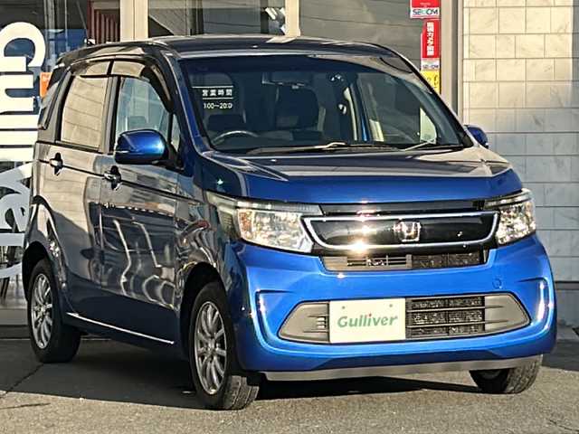 ホンダ Ｎ ＷＧＮ G スタイリッシュパッケージ 岩手県 2015(平27)年 9.6万km 青 4WD/ワンオーナー　/社外ＳＤナビ（型式AVIC-RZ03）/バックカメラ　/フルセグＴＶ/前後ドライブレコーダー　/ETC /レーダークルコン　/衝突軽減装置　/ハーフレザーシート　/革巻きステアリング /横滑り防止装置 /オートリトラミラー/前席シートヒーター /プッシュスタート/スマートキー/オートライト/ドアバイザー/フロアマット/リアワイパー/リアプライバシーガラス/保証書