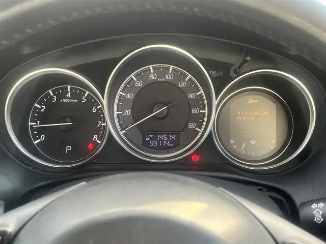 マツダ ＣＸ－５ 25S Lパッケージ 島根県 2016(平28)年 10万km ソウルレッドプレミアムメタリック 純正ＳＤナビ　/(AM/FM/地デジTV/DVD再生/Ｂｌｕｅｔｏｏｔｈ接続)　/ＥＴＣ　/バックカメラ　/マツダ・レーダー・クルーズ・コントロール/ブラインドスポットモニター/レーンアシスト/スマート・シティ・ブレーキ・サポート　/リアコーナーセンサー/ホワイトレザーシート/運転席メモリシート　/前席パワーシート/シートヒーター　/電動パーキングブレーキ　/純正ＬＥＤヘッドライト　/純正１７インチアルミホイール　/純正フロアマット