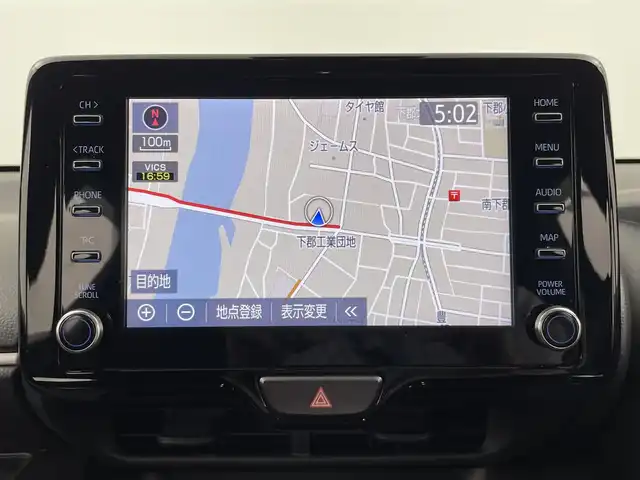 トヨタ ヤリス ハイブリッド G 大分県 2023(令5)年 5万km ブラック トヨタセーフティーセンス/・プリクラッシュセーフティ/・レーントレーシングアシスト/・レーンディパーチャーアラート/・レーダークルーズコントロール/・オートマチックハイビーム/・発進遅れ告知機能/パノラミックビューモニター/純正ディスプレイオーディオナビ/（DVD/CD/carplay)/ビルトインETC/前後ドライブレコーダー/オートリトラミラー/ヘッドライトレベライザー/スマートキー・プッシュスタート/保証書・取扱説明書
