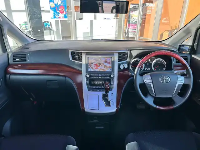 トヨタ ヴェルファイア 2．4Z 富山県 2008(平20)年 8.2万km 白 純正ナビ　/フルセグTV/DVD/CD再生/バックカメラ/パーキングセンサー/両側パワースライドドア/サンルーフ/フリップダウンモニター/三列シート/プッシュスタート/アイドリングストップ/ETC