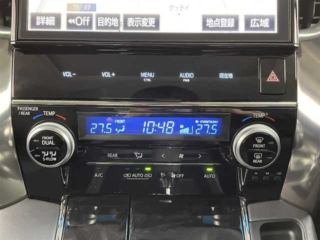 トヨタ アルファードハイブリット SR 福岡県 2018(平30)年 6.1万km ブラック 純正10型ナビ　NSZN-W66T/フルセグTV、CD、DVD、AM、FM、Bluetooth/ビルトインETC/デジタルインナーミラー/3眼LEDヘッドライト/シーケンシャルウィンカー/両側パワースライドドア/レーダークルーズコントロール/D席メモリーシート/前席パワーシート/前席シートシーター/前席エアシート/PKSB（パーキングサポートブレーキ）/PCS（プリクラッシュセーフティ）/LTA（レーントレーシングアシスト）/RSA（ロードサインアシスト）