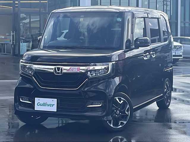 ホンダ Ｎ ＢＯＸ カスタム G L ターボ ホンダセンシング 熊本県 2018(平30)年 4.4万km クリスタルブラックパール ターボ/4WD/両側電動スライドドア/ホンダセンシング/　・レーダークルーズ/　・車線逸脱警報/　・衝突を予測してブレーキをかける機能/　・歩行者への衝突回避を支援する機能/純正ナビ/ワンセグテレビ/バックカメラ/Bluetooth/CD/DVD/ETC/シートヒーター/LEDヘッドライト/スマートキー