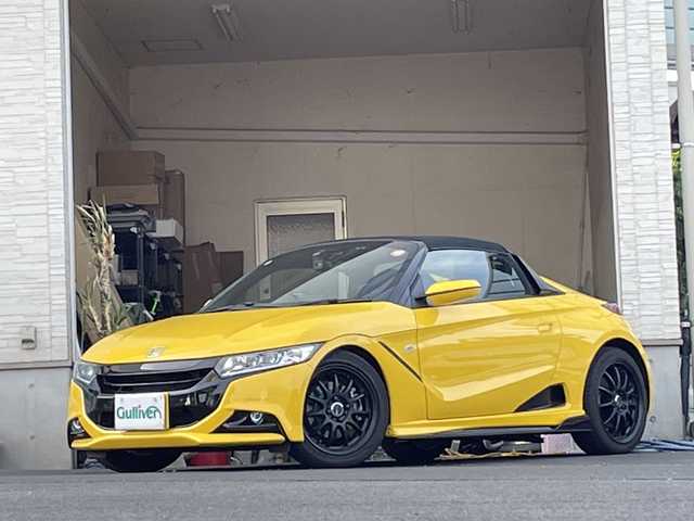 ホンダ Ｓ６６０ α 大分県 2015(平27)年 2.3万km カーニバルイエローⅡ ハーフレザーシート /社外HKSエアクリーナー/社外スプーンマフラー/社外車高調/社外サイドエアロ（LIBERTY WALK製）/社外16インチアルミホイール（WORK)/社外ETC/社外ドラレコ/純正LEDヘッドライト/オートライト/純正フロアマット/バックカメラ/Bluetooth