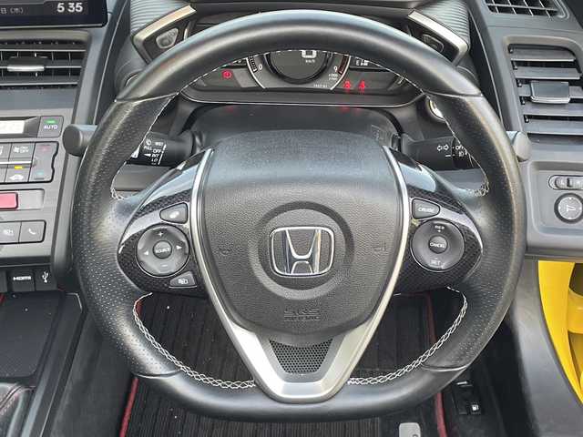 ホンダ Ｓ６６０ α 大分県 2015(平27)年 2.3万km カーニバルイエローⅡ ハーフレザーシート /社外HKSエアクリーナー/社外スプーンマフラー/社外車高調/社外サイドエアロ（LIBERTY WALK製）/社外16インチアルミホイール（WORK)/社外ETC/社外ドラレコ/純正LEDヘッドライト/オートライト/純正フロアマット/バックカメラ/Bluetooth