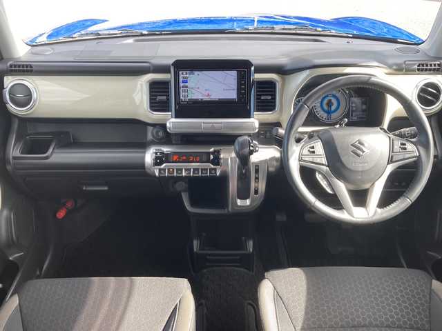 スズキ クロスビー HYBRID MZ 佐賀県 2019(平31)年 4.3万km スピーディーブルーメタリック/ブラック2トーンルーフ Panasonicナビ/全周囲カメラ/衝突被害軽減ブレーキ/路線逸脱警報機能/クルーズコントロール/オートハイビーム機能/コーナーセンサー/シートヒーター/ステアリングリモコン/パドルシフト/プッシュスタート/スマートキー/LEDヘッドライト/フォグライト/純正アルミホイール