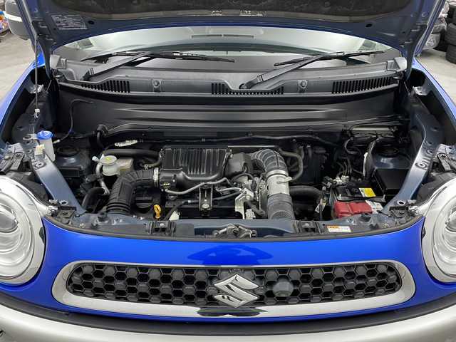 スズキ クロスビー HYBRID MZ 栃木県 2019(平31)年 4.3万km スピーディーブルーメタリック/ブラック2トーンルーフ 全方位モニター用カメラパッケージ装着車/デュアルセンサーブレーキサポート/パナソニックナビ（CN-RZ753W）/　フルセグTV/Ｂｌｕｅｔｏｏｔｈ/DVD/インタークーラーターボ/クルーズコントロール/コーナーセンサー/パドルシフト/D/N席シートヒーター/AUTOライト/LEDヘッドライト/純正フロアマット/純正ドアバイザー