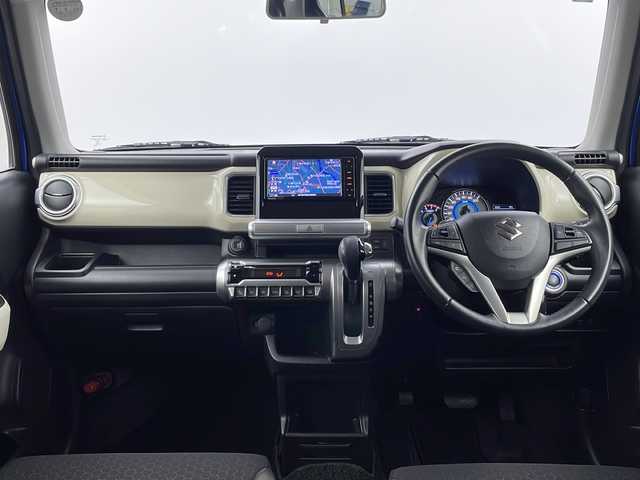 スズキ クロスビー HYBRID MZ 栃木県 2019(平31)年 4.3万km スピーディーブルーメタリック/ブラック2トーンルーフ 全方位モニター用カメラパッケージ装着車/デュアルセンサーブレーキサポート/パナソニックナビ（CN-RZ753W）/　フルセグTV/Ｂｌｕｅｔｏｏｔｈ/DVD/インタークーラーターボ/クルーズコントロール/コーナーセンサー/パドルシフト/D/N席シートヒーター/AUTOライト/LEDヘッドライト/純正フロアマット/純正ドアバイザー