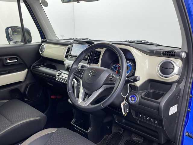 スズキ クロスビー HYBRID MZ 栃木県 2019(平31)年 4.3万km スピーディーブルーメタリック/ブラック2トーンルーフ 全方位モニター用カメラパッケージ装着車/デュアルセンサーブレーキサポート/パナソニックナビ（CN-RZ753W）/　フルセグTV/Ｂｌｕｅｔｏｏｔｈ/DVD/インタークーラーターボ/クルーズコントロール/コーナーセンサー/パドルシフト/D/N席シートヒーター/AUTOライト/LEDヘッドライト/純正フロアマット/純正ドアバイザー