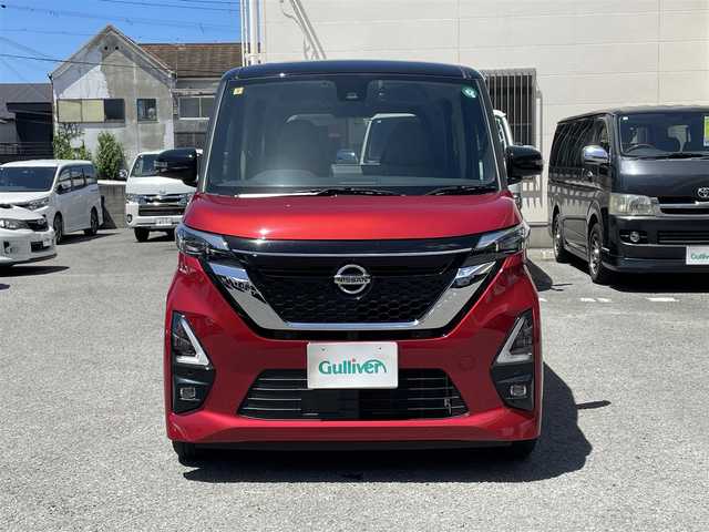 日産 ルークス HWS X プロパイロットED 和歌山県 2020(令2)年 1.2万km スパークリングレッド/ブラック 純正ディーラー9インチHDDナビ/(フルセグＴＶ/FM/AM/CD/DVD/Bluetooth/USB/SD/iPod/AUX)/両側パワースライドドア/ETC/ドライブレコーダー/全周囲カメラ/アダプティブLEDヘッドライト/インテリジェントLI/オートホールド/インテリジェントアラウンドビューモニター/プラズマクラスター搭載リアシーリングファン/プロパイロット/ベンチシート/純正アルミホイール/純正フロアマット/純正ドアバイザー/取扱説明書/保証書