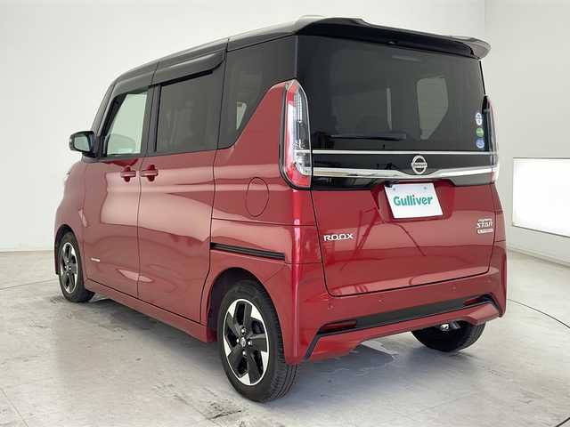 日産 ルークス HWS X プロパイロットED 千葉県 2020(令2)年 1.2万km スパークリングレッド/ブラック 衝突軽減ブレーキ/レーンキープアシスト/レーダークルーズコントロール/オートマチックハイビーム/全方位カメラ/純正SDナビ/(フルセグ/Bluetooth/CD/DVD/FM/AM)/ETCドライブレコーダー（前のみ）/アイドリングストップ/ハーフレザーシート/両側パワースライドドア/電動格納ミラー/ロールサンシェード/純正サイドバイザー/シートバックテーブル