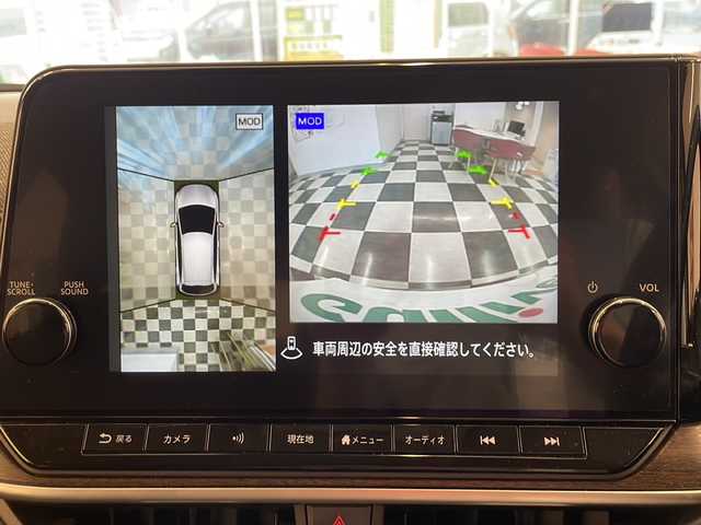 日産 オーラ G  90周年記念車 岐阜県 2024(令6)年 1.2万km ガーネットレッド/スーパーブラック 2トーン BOSEパーソナルプラスサウンドシステム/G 90周年記念車/純正ナビゲーション/アラウンドビューモニター/Bluetooth/フルセグ視聴/プロパイロット（ナビリンク機能付）/デジタルインナーミラー/ドライブレコーダー（車内付き）/ETC2.0/LEDヘッドライト/オートハイビーム/オートライト/プッシュスタート/スマートキー/スペアキー/専用17インチブラックアルミホイール/カッパーフォグランプフィニッシャー/90th Anniversary専用シート/前席シートヒーター/緊急停止支援システム（SOSコール機能付）/ワイヤレス充電器/USB電源ソケット（タイプA 2個、タイプC 1個）/ブラインドスポットモニター/エマージェンシーブレーキー/取扱説明書・記録簿