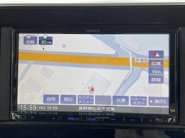 スズキ スペーシア ギア HYBRID XZ 長野県 2020(令2)年 5万km オフブルーメタリック/ガンメタリック2トーンルーフ ４WD/社外7インチナビ/BluetoothAudio/ステアリングスイッチ/ワンセグTV/バックカメラ/両側パワースライドドア/セーフティサポート/・デュアルセンサーブレーキサポート/・車線逸脱警報機能/・ふらつき警報/・リアパーキングセンサー/シートヒーター（D・N席）/革巻きステアリング/アイドリングストップ/LEDヘッドライト/フォグランプ/オートライト/スマートキー/プッシュスタート/電動格納ミラー/純正ラバーマット