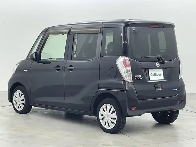 日産 デイズ ルークス X 福岡県 2014(平26)年 7.9万km ブラック 社外メモリナビ　/アラウンドビューモニター　/ＥＴＣ　/片側電動スライドドア　/アイドリングストップ　/プッシュスタート　/スマートキー　/電動格納式ドアミラー　/ドアバイザー　/ＩＳＯＦＩＸ　/パワーウインドウ