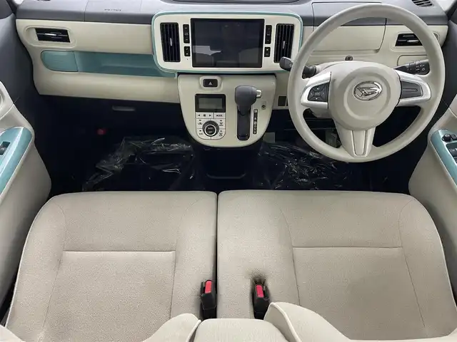 ダイハツ ムーヴ キャンバス X メイクアップ リミテッド SAⅢ 埼玉県 2018(平30)年 5.2万km パールホワイトⅢ/ファインミントメタリック 2トーン 純正８型ナビ　Ｂｌｕｅｔｏｏｔｈ　アラウンドビューモニター　両側パワースライドドア　コーナーセンサー　オートハイビーム　衝突軽減システム　ドライブレコーダー　スマートキー レーンキープアシスト ＥＴＣ