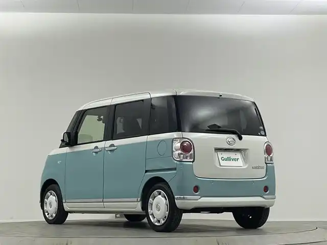 ダイハツ ムーヴ キャンバス X メイクアップ リミテッド SAⅢ 埼玉県 2018(平30)年 5.2万km パールホワイトⅢ/ファインミントメタリック 2トーン 純正８型ナビ　Ｂｌｕｅｔｏｏｔｈ　アラウンドビューモニター　両側パワースライドドア　コーナーセンサー　オートハイビーム　衝突軽減システム　ドライブレコーダー　スマートキー レーンキープアシスト ＥＴＣ