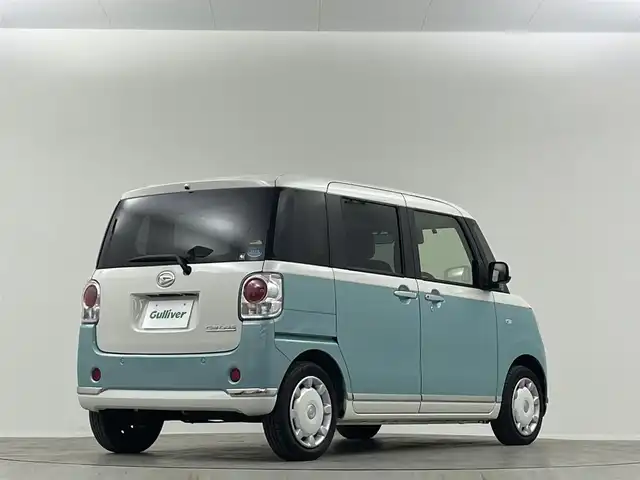 ダイハツ ムーヴ キャンバス X メイクアップ リミテッド SAⅢ 埼玉県 2018(平30)年 5.2万km パールホワイトⅢ/ファインミントメタリック 2トーン 純正８型ナビ　Ｂｌｕｅｔｏｏｔｈ　アラウンドビューモニター　両側パワースライドドア　コーナーセンサー　オートハイビーム　衝突軽減システム　ドライブレコーダー　スマートキー レーンキープアシスト ＥＴＣ