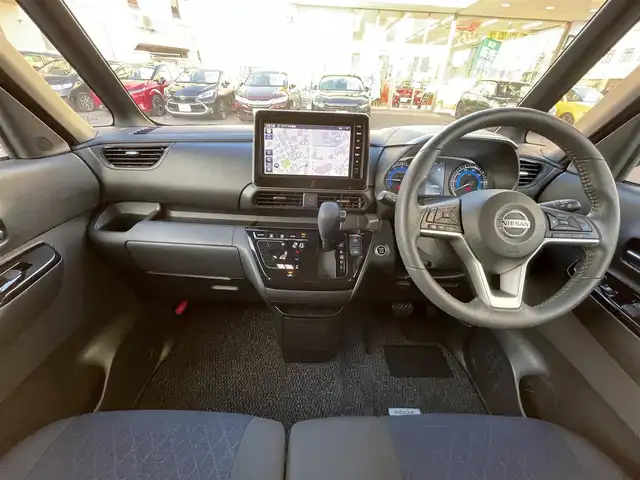 日産 ルークス HWS Gターボ プロパイロットED 岡山県 2022(令4)年 1.2万km ホワイトパール 登録時走行距離11846km/純正SDナビ/(AM/FM/BT/TV/HDMI)/プロパイロット/・衝突被害軽減システム/・クルーズコントロール/・レーンキープアシスト/全方位カメラ/両側パワースライドドア/パワスラハンズフリーセンサー/ビルトインETC2.0/ドライブレコーダー/オートマチックハイビーム/アイドリングストップ/LEDヘッドライト/プッシュスタート/スマートキー/スペアキー/純正15インチアルミホイール