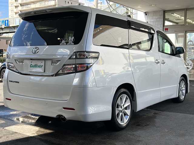 トヨタ ヴェルファイア 2．4Z 京都府 2011(平23)年 5.1万km ホワイトパールクリスタルシャイン 純正8インチナビ/フリップダウンモニター/デジタルインナーミラー/純正エアロ/ワンセグテレビ/クリアランスソナー/ワンオーナー/ドライブレコーダー前後/バックカメラ/オールオートウィンド/プッシュスタート/ビルトインETC/両側パワースライドドア/電動格納ミラー/ウィンカーミラー