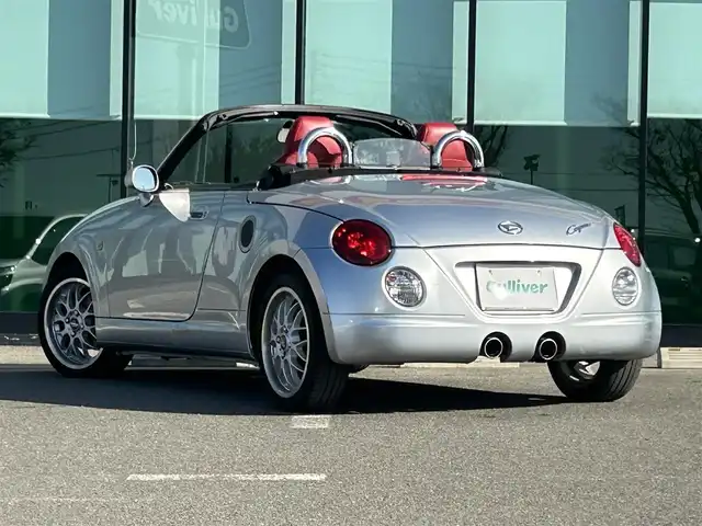 ダイハツ コペン アクティブトップ 和歌山県 2003(平15)年 12.4万km ブライトシルバーメタリック オーディオ/（AM/FM/CD/MD)/レザーシート/シートヒーター/フォグランプ/社外フロアマット