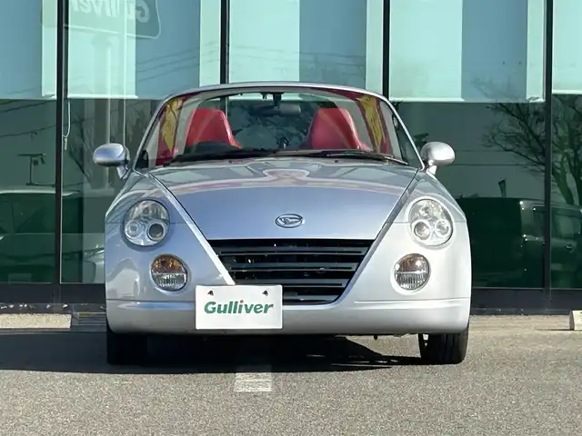 ダイハツ コペン アクティブトップ 和歌山県 2003(平15)年 12.4万km ブライトシルバーメタリック オーディオ/（AM/FM/CD/MD)/レザーシート/シートヒーター/フォグランプ/社外フロアマット