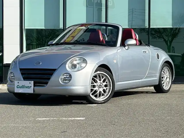 ダイハツ コペン アクティブトップ 和歌山県 2003(平15)年 12.4万km ブライトシルバーメタリック オーディオ/（AM/FM/CD/MD)/レザーシート/シートヒーター/フォグランプ/社外フロアマット