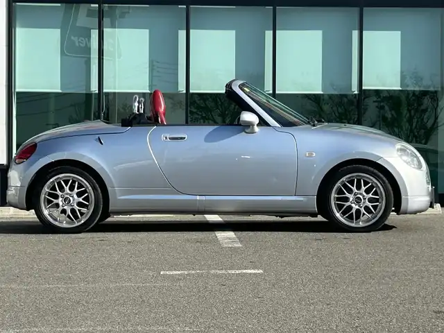 ダイハツ コペン アクティブトップ 和歌山県 2003(平15)年 12.4万km ブライトシルバーメタリック オーディオ/（AM/FM/CD/MD)/レザーシート/シートヒーター/フォグランプ/社外フロアマット