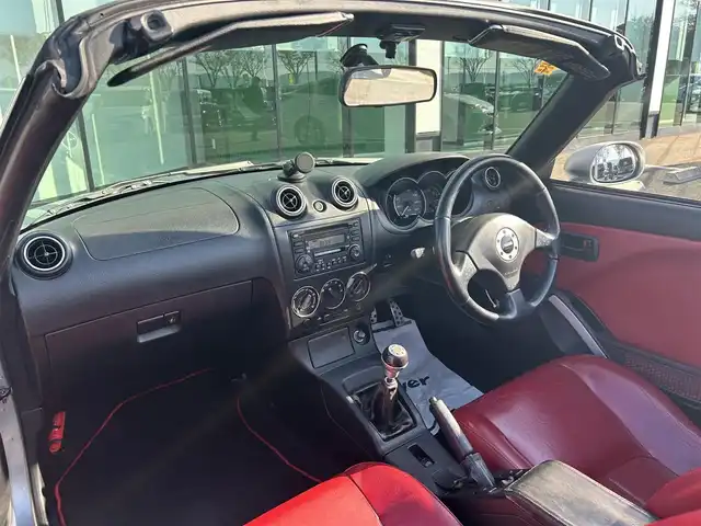 ダイハツ コペン アクティブトップ 和歌山県 2003(平15)年 12.4万km ブライトシルバーメタリック オーディオ/（AM/FM/CD/MD)/レザーシート/シートヒーター/フォグランプ/社外フロアマット