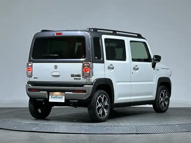スズキ ハスラー Jスタイル ターボ 愛媛県 2021(令3)年 1.9万km ピュアホワイトパール/ガンメタリック2トーン 社外ディスプレイオーディオ(PVH-9300DVSZS)/衝突被害軽減ブレーキ/コーナーセンサー/レーンキープアシスト/パドルシフト/ステアリングスイッチ/オートライト/フォグランプ/アイドリングストップ/ウィンカーミラー/クルーズコントロール/プッシュスタート/ETC/保証書/取扱説明書